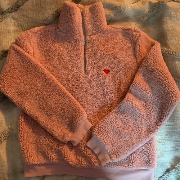 TopShot pink plush pullover GIRLS 6 - Picture 2 of 10